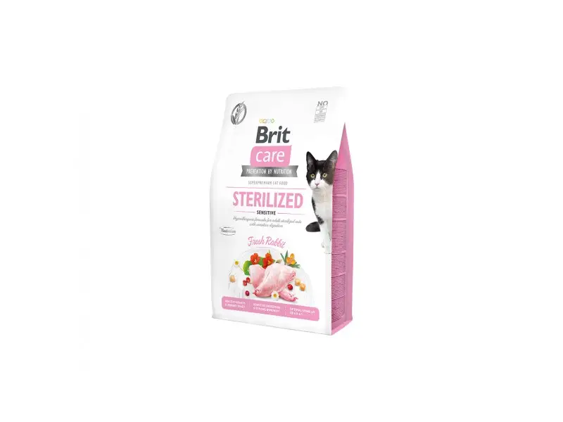 Brit Care Cat GF Sterilized Sensitive sausas pašaras katėms