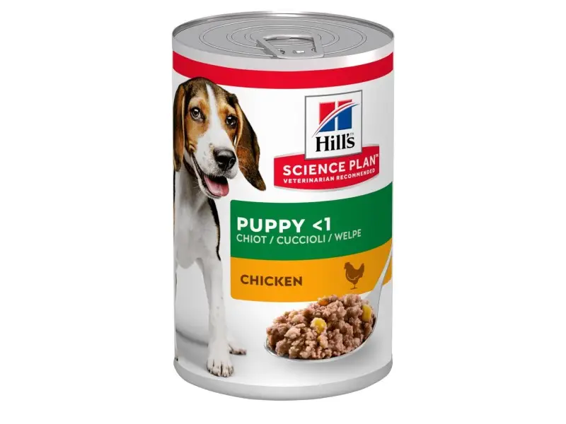 Hill's SP Puppy konservuotas ėdalas šunims su vištiena 370g