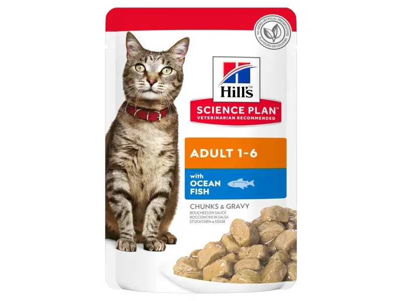 Hill's Science Plan Adult ėdalas katėms su žuvimi 12×85g
