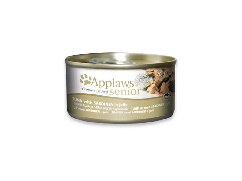 Applaws Cat Senior Tuna with Sardines in jelly konservai katėms su tunu ir sardinėmis 70g