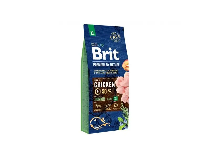 Brit Premium By Nature Junior XL sausas pašaras šunims 15kg
