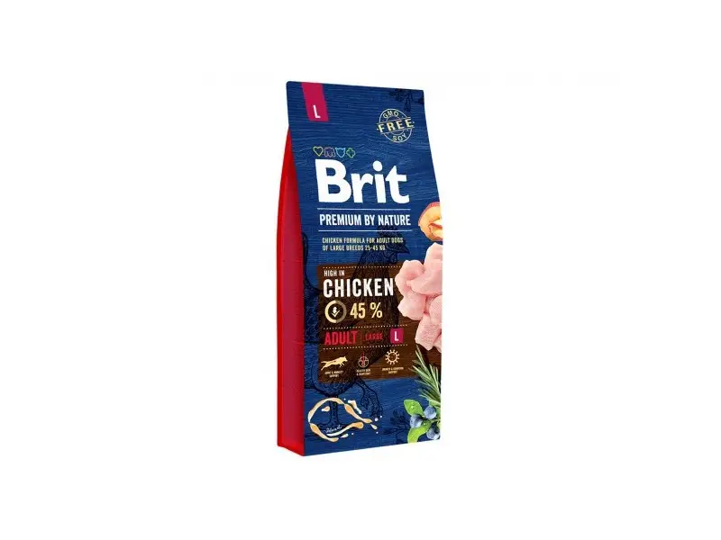 Brit Premium By Nature Adult L sausas pašaras šunims