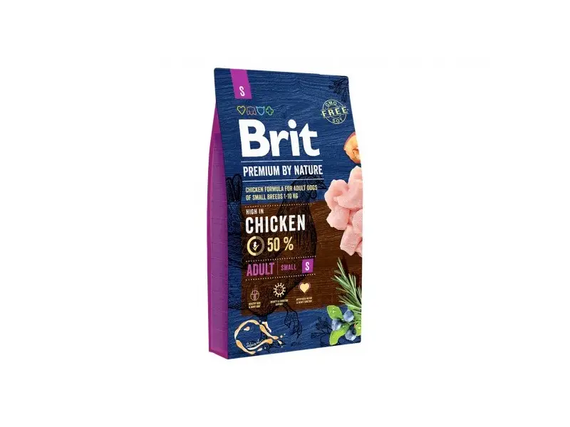 Brit Premium By Nature Adult S sausas pašaras šunims