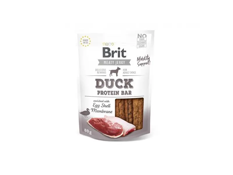 Brit Jerky Duck Protein Bar skanėstas šunims 80g
