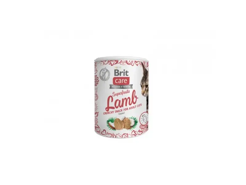 Brit Care Cat skanėstas Superfruits Lamb 100g