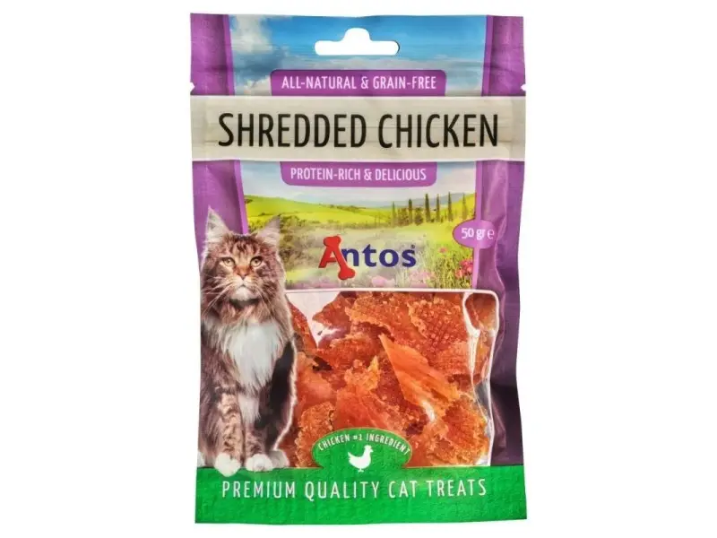 ANTOS Shredded Chicken Skanėstai Katėms Su Vištiena 50g