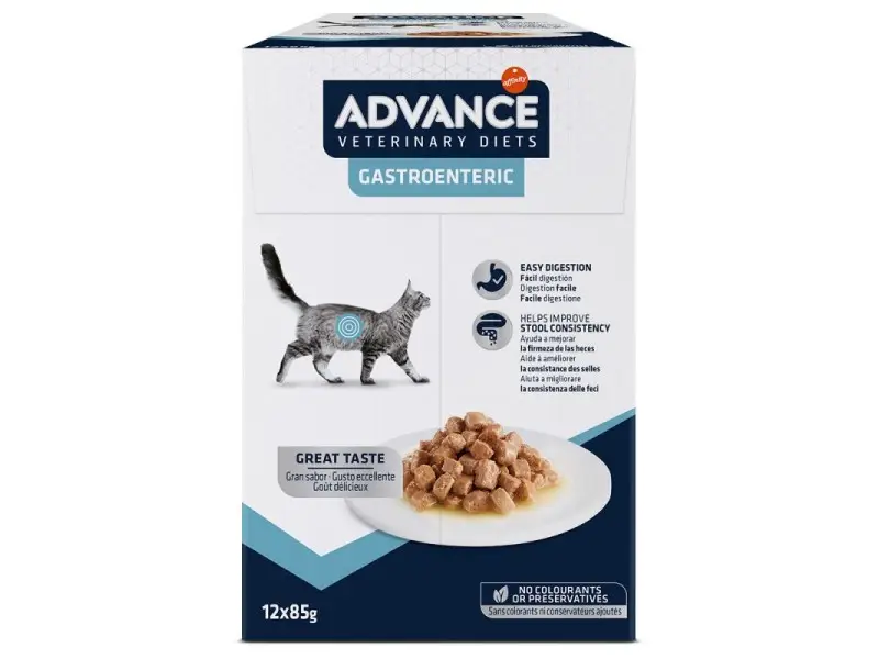 ADVANCE WET GASTROENTERITIC CAT konservuotas dietinis pašaras katėms 85G