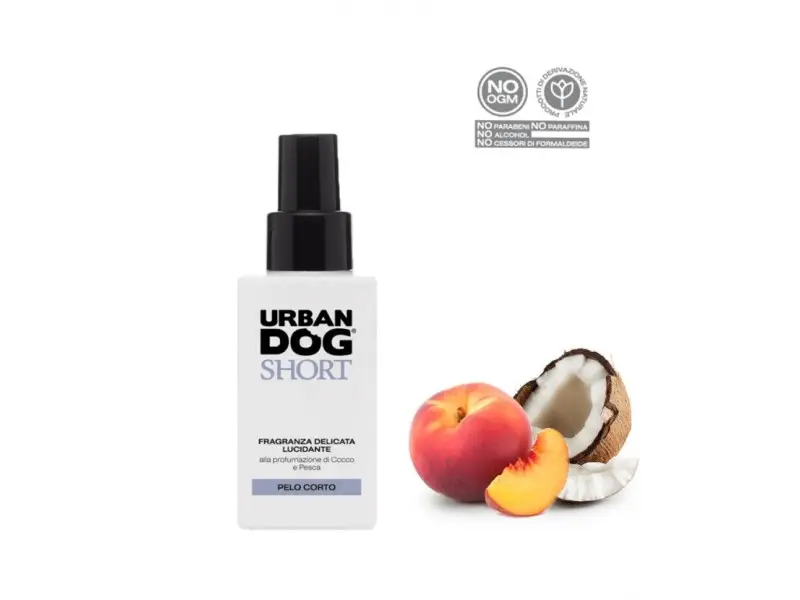 Urban Dog SHORT purškiamas kokosų ir persikų aromatas šunims 100ml