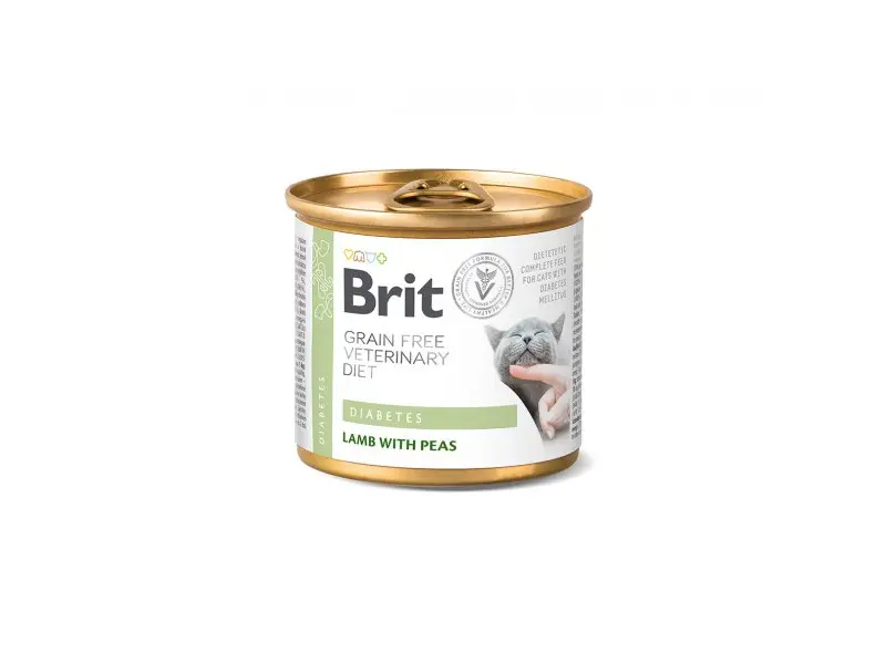 Brit Grain Free Veterinary Diabetes Diets dietinis konservas katėms  200g