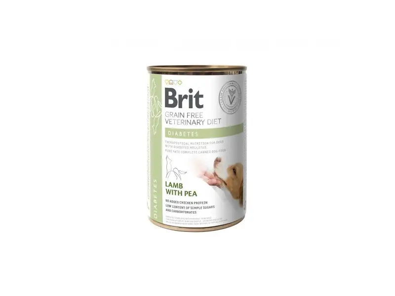 Brit Grain Free Veterinary Diets Diabetes dietinis konservuotas pašaras šunims  400g