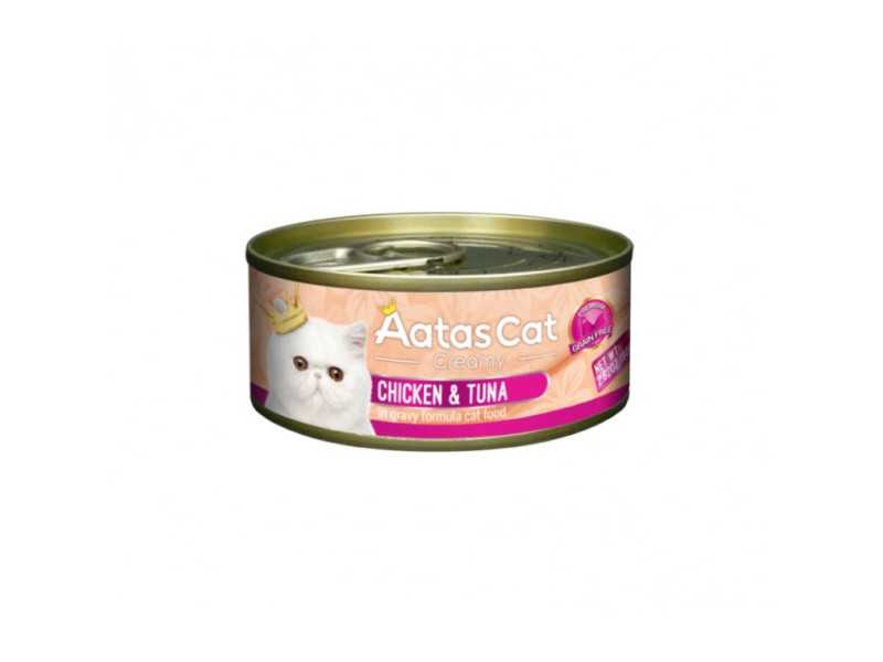 Aatas Cat Creamy konservas katėms Chicken&Tuna 80g N10