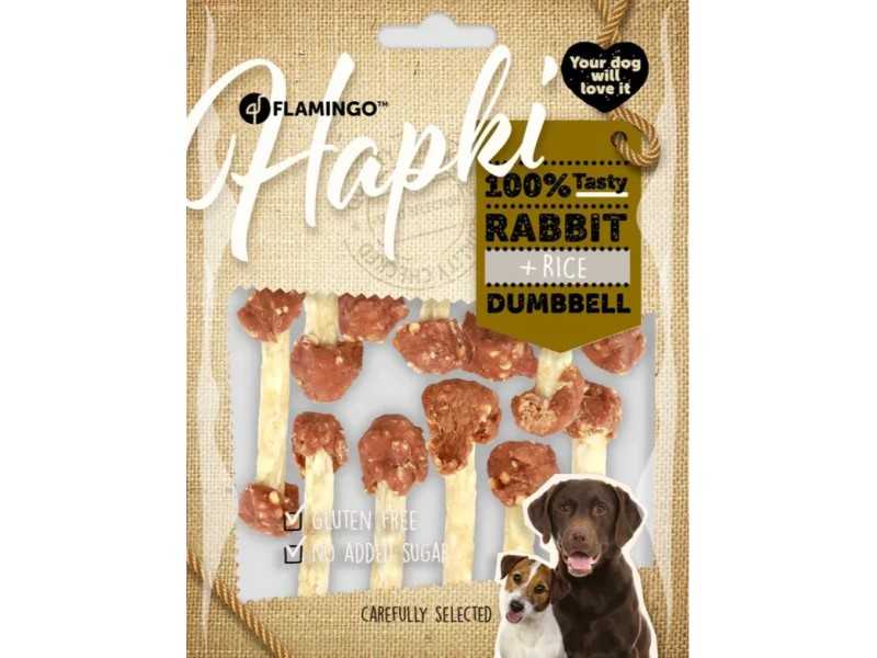 „Hapki“ Rabbit Dumbbell - hanteliukai skanėstai šunims su triušiena ir ryžiais 150g N2
