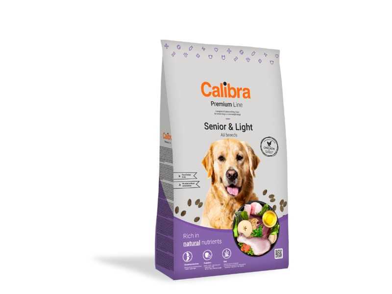 CALIBRA DOG PREMIUM LINE Senior&Light NEW sausas pašaras šunims 12 kg