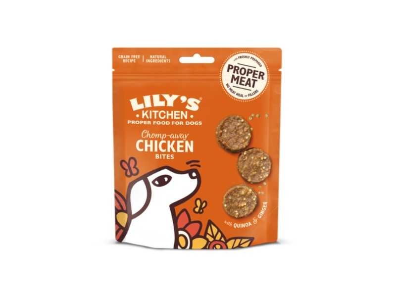LILY'S KICHEN Lily’s Kitchen Chomp – away Chicken Bites Skanėstai šunims 70g