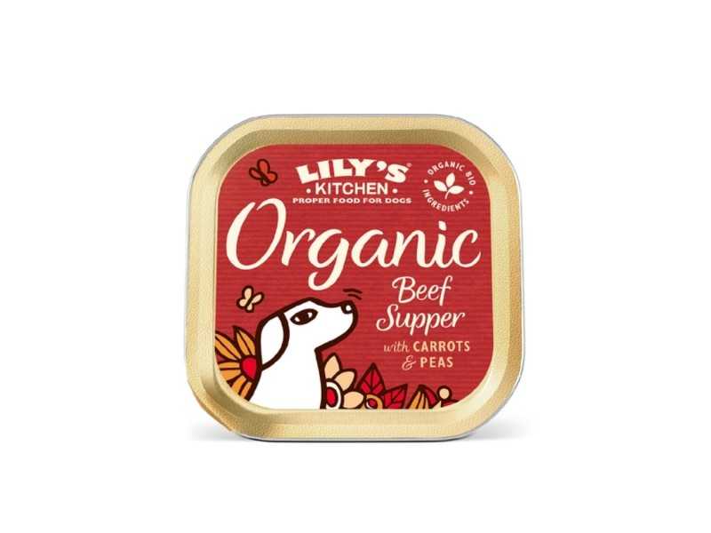 LILY'S KICHEN Dog Organic Beef Supper Konservuotas pašaras šunims