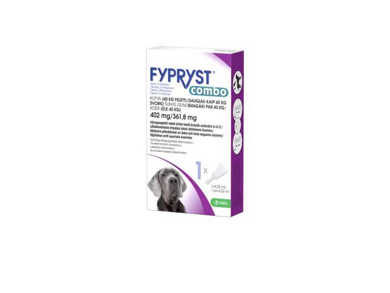 FYPRYST COMBO 4.02 ml, užlašinamasis tirpalas labai dideliems šunims (40 - 60kg)